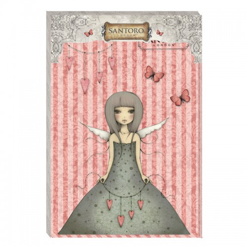Силиконов печат - Trimcraft - Santoro - Mirabelle Character Clear Stamp set Butterfly